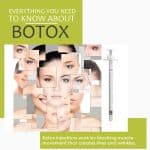 Botox injections work by blocking muscle movement that creates lines and wrinkles