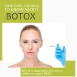 Botox is approved for use in patients aged 18-85
