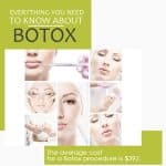 The average cost for a Botox procedure is $392