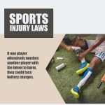 sports injury laws - if one player offensively touches another player with the intent to harm they could face battery charges