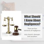 there are four elements of negligence - duty breach damages and causation
