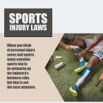 when you think of personal injury cases and sports many consider sports law to be primarily on the industry's business side but that is not the case anymore