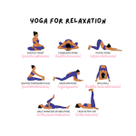 yoga for relaxation seated twist cobblers pose puppy pose seated forward fold dragon pose rag doll half wind relieving pose legs in the air