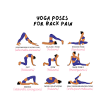 yoga poses for back pain downward facing dog plough pose pigeon pose cat cow sage pose c bridge wide childs pose half wind relieving pose