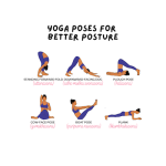 yoga poses for better posture standing forward fold downward facing dog plough pose cow face pose boat pose plank
