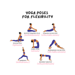 yoga poses for flexibility - seated forward fold upward facing dog pigeon pose camel pose downward facing dog warrior 1 reverse tabletop