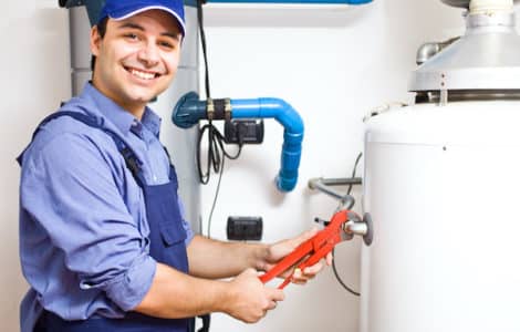 fixing the hot water heater