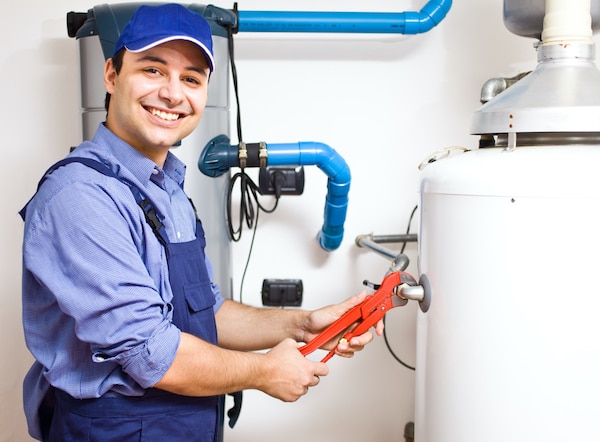 fixing the hot water heater